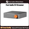 Fosi Audio S3 HiFi Music Streamer Bluetooth 5.3 AKM4493SEQ DAC Preamp Lettore Musicale di Rete Compatibile con AirPlay2, Google Cast