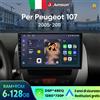 Junsun Wireless CarPlay Android 11 Autoradio for Peugeot 107 2005-2011 2Din Touchscreen Navigazione GPS 8-Core DSP Bluetooth RDS Radio FM 4G WiFi DAB+ Android Auto 41 Anni Garanzia Servizio Italia
