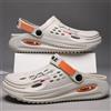 NONE Ciabatte da uomo in EVA con fori, sabot da uomo antiscivolo, ciabatte con plateau spesso e morbido, sandali da uomo alla moda e comodi, scarpe estive