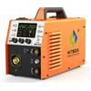 HITBOX Saldatrice MIG a impulsi per alluminio HITBOX MIG250 220V 250 Ampere 6 in 1 ARC MMA Stick Gas/Gasless MIG Lift TIG con pistola a bobina, inverter IGBT, display digitale intelligente di grandi