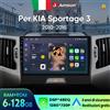 Junsun per Kia Sportage 3 2010-2016 9 Pollici 4GB 64GB Android 13 Autoradio GPS Navigazione Carplay DSP Bluetooth FM Supporto Comando Volante Display Touch Ingresso USB AUX Pronto Telecamera