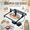 SCULPFUN S30 Pro Max Incisore Laser 20W, Assistenza Aria Automatica, Messa a Fuoco Laser 0.08*0.1mm, Scheda Madre a 32 bit, 410*400mm