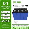 HLXNY Batterie LiFePO4 320AH 3.2V nuove di zecca, 8000 cicli, batterie ricaricabili fai-da-te 12V 24V 48V per camper, veicoli elettrici, barche, veicoli da golf