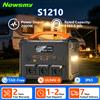 NONE NEWSMY S1210 Stazione di Alimentazione Portatile 2000W, Picco 3000W, Batteria LiFePO4 1102.5Wh, Ricarica AC 1300W, Generazione Solare MPPT