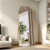 Specchio a figura intera Arqué x 60 cm con cornice in alluminio, da terra o da appendere, per camera da letto e soggiorno