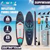 funwater Tavola Gonfiabile Funwater SUPFW50B, Stand Up Paddle Board 11 Piedi 350*90*15cm, Capacità Massima 200KG, Adatta per Principianti
