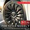 NONE Set di 4 coprimozzo a larghezza intera da 19 pollici per Tesla Model Y 2020-2024, accessori per auto
