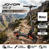 JOYOR Monopattino Elettrico Pieghevole JOYOR S5-Z con Motore da 600W, Batteria 48V 13Ah, Sistema di Sospensione Anteriore e Posteriore, Pneumatici Resistenti all'Usura, Scooter Elettrico Portatile per