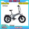 NONE PULUMA EB FM-2.0 E-Bike con Motore 750W, Batteria 48V15AH, Freni Idraulici, Bicicletta Elettrica Pieghevole con Pneumatici da 20 Pollici per Tutti i Terreni