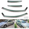 NONE 4 deflettori antipioggia e antivento per finestrini laterali, per Ford Focus II MK2 Saloon Hatchback Liftback 4/5 porte 2004-2011