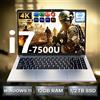 NONE Laptop Windows 11 2026 con Intel Core i7 7500U, 12GB RAM, SSD da 1TB/2TB, Schermo 14.1", Notebook Ultra Sottile per Ufficio, Studio e Business