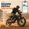 NONE Bicicletta elettrica tutto terreno l'ultima HEADEER, motore 750W, batteria 48V 20Ah, 50KM/H, raggio di 80km, motociclette leggere per la guida off-road e rurale urbana, pneumatici larghi per mountain