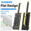 RAGEER Adattatore RAGEER PCIe 4.0 X4 a NVMe, Design Mini Piatto Senza Ostacoli, 64Gbps, Senza GPU, per SSD NVMe M.2 2280 PCIe X4/X8/X16