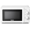 galanz Forno a microonde compatto Galanz 20L 700W V7, bianco-6 livelli di potenza, funzione scongelamento, pulsanti meccanici, interno facile da pulire