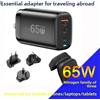 JENRCHG Caricabatterie USB Type C GaN da 65W per laptop, ricarica rapida PPS 45W 25W per Samsung, Xiaomi, Realme, iPhone 15, 14, 13 Pro.