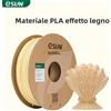 ESUN Filamento per stampa 3D eSUN Wood PLA 3/5kg 1.75mm, filo per stampa 3D, confezione sottovuoto, magazzini locali, plastica colorata per stampanti 3D FDM