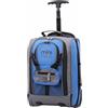 Aerolite Trolley Valigia Bagaglio a mano Borsa Ryanair Wizz Air con tracolle | Zaino da viaggio leggero 18L per bambini Sotto il portaoggetti del sedile 40x20x25 Blu