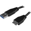 STARTECH ACCESSORIES Cavo USB a Micro-USB Startech USB3AUB3MS Nero