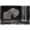 Art-Dog Kerry Blue Terrier - Portapenne, organizer in cristallo con foto del cane, decorazione da tavolo unica del marchio Art-Dog
