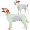 PUMYPOREITY Op Body per Cane Estate, Morbido Tutina UV Protezione T-Shirt Op Body Gambe Lunghe per Cane con Prurito/Allergia (Verde, 4XL)