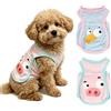 KASESSS 2 Pezzi Traspirante Gilet Rinfrescante Cani, Estate Ghiaccio Rete Gilet di Raffreddamento per Cani 2,5-3kg, M (Petto 40cm / Schiena 30cm) Cappotto Refrigerante Cane All'Aperto Rosa Blu