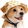 lugreat Cappello Solare per Cani, Larghe Tesa con Fori per Orecchie, Cappello Estivo per Cane Gatto da Spiaggia, per Cuccioli e Gattini Piccoli Grandi Ideale per Estate