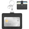 WEIQILE Porta badge, porta badge, per ID Card Holder, ufficio, scuola, personale, durevole, elegante custodia per carte di credito (orizzontale)
