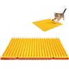 CEWROM Griglia per spine contro i gatti, 42 x 34 cm, griglia contro i gatti, 10 pezzi, colore arancione