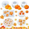 DAZZTIME Stampi di Resina di Zucca Set di Silicone,7 pcs 3D Zucca Stampo Epossidico,Stampi in Resina Ringraziamento Halloween,per Candy Making Raccolta autunnale Thanksgiving Halloween Artigianale Fai da Te