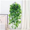 KASESSS Impianto artificiale Cadente, Verdi Fiori Artificiali Pianta 110 cm Falsa Pianta Verde, Falsa Pianta Esterna Edera Artificiale per Cadente Esterna Decorazione Murale