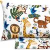 Vionara Home Set Lenzuola Singolo per Bambini in 100% Puro Cotone, Completo letto Una Piazza, Lenzuola sotto con angoli, Sopra e Federa Cuscino, Morbidezza e Comfort Naturale (Safari)