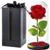 ELEUTHRosa Stabilizzata Regalo Fidanzata Donna Compleanno, Bella Rosa per Festa della Mamma Idee Regalo Eterna Rosa in Vetro Anniversario San Valentino per Lei