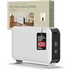 Mill Instant Max Termoconvettore Portatile 2200W MEC, per 26-30 m², Riscaldamento Rapido, Silenzioso, Facile da Spostare, con Spina, Design Norvegese
