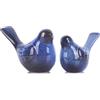 XMGZQ 2 statue e sculture in ceramica a forma di uccellino per decorare la casa, ornamenti moderni a forma di animale per soggiorno, camera da letto, libreria, armadi, tavolino da caffè, graziosi