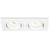 Salone Negozio Online Faretto Pasadena GU10 SQ II da Incasso Bianco 230V GU10 2x50W