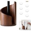 Eiyptzbqm Porta Rotolo Da Cucina Portascottex Da Cucina Legno Verticale 1 Pezzo | 6 Pad Adesivi, Piccoli Accessori, Materiale Massiccio, Tavolo, Piano Di Lavoro, Casa, Bagno, Ristorante
