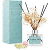 L'odeur Vill Diffusore Profumo Ambiente - 200ml Diffusore profumato di Peonia Fresia con bastoncini Diffusore di olio essenziale di fragranza per la casa per la decorazione della mensola del bagno.