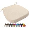 seokor Cuscini Per Sedia Cucina, 40x38/43x40/43x42cm Rimovibile Cuscino per Sedia,U-Shape Memory Foam Cuscini Per Sedia, Lavabile Cuscino per Sedia da Pranzo, for Interni Esterni Giardino(Color2,43x42x3cm)