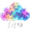 Generic 3D Thundercloud Luce LED Musica Multicolore Cambiare Nuvola Luce Notturna USB Atmosfera Lampada Creativa Parete Soffitto Luci per Camera da Letto Sala Giochi Partito