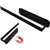 ZLLZPZD Portarotolo da Cucina Portarotolo da Cucina Magnetico Senza Foratura Elegante Portarotolo in Acciaio Inossidabile Nero Rack ad Assorbimento Forte Adatto per Frigoriferi e Forni a Microonde