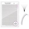 NAGARAKU 10D Volume Ciglia Extension 320 Fans Prefabbricate Gambo Lungo Ventagli Base Sottile A Punta Ciglia Finte Ciuffetti Fluffy Soffici Naturali Premade Fans Nere 16 Righe Box XL(0.07 C 14mm)
