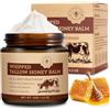 PLOBRT Beef Tallow, crema per il viso Tallow - Crema di sebo di manzo nutrita con miele e cera d'api (120 g), nutriente profondo, adatta per la pelle secca del viso e del corpo, senza profumo