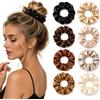 GHPKOTW GHPKTOW 8 Pezzi scrunchies in seta al per donne, morbidi elastici per capelli per meno crespi e rottura, elastici per capelli senza impronte