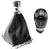 Jdonvtj Copri Pomello Leva Cambio Per Ford Per Kuga I Per MK1 2008-2012 Leva Pomello Cambio Testa Copertura(6 Speed Black)