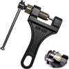 HIAHXC Rompi catena per moto #420-530, strumento per catene pesanti per bicicletta | Strumento per rivettare e rimuovere maglie, set universale per rompacatena per auto, moto, UTV, ATV, scooter, trattori