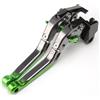 FGKDLDZCZM Per Ducati monster 696 monster 796 monster 400 monster 695 monster S2R800 monster 620 1358 Leve Freno Frizione Moto Estensibili Pieghevoli Regolabili Moto frizione Leva(Green)