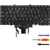 LIAN MO Tastiera del notebook per DELL Latitude 5400 5401 5410 5411 7400 7410 Con retroilluminazione (latino Spagna, Retroilluminazione)