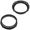 tomzz Audio 2819-003 Staffe adattatore anelli altoparlanti compatibili con Hyundai Tucson Santa Fe Kona Kona Elektro dal 2020/21 per altoparlanti DIN 165mm