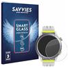 savvies 3 Pezzi Pellicola Protettiva Vetro per Huami Amazfit Cheetah Protezione Schermo, Lamina di Vetro, senza Bolle, Anti-Impronta, Anti Graffio