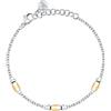 Morellato Bracciale da donna in acciaio, perle, collezione SUMMER COLOURS, Lega di acciaio